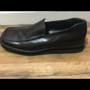 Prada Men’s Platform Loafers Leather Black Size 11